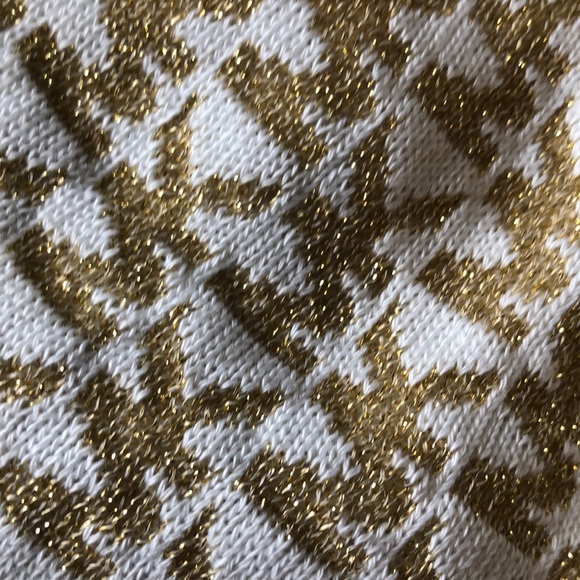 NWT Michael Kors gold and cream beanie - Picture 2 of 5